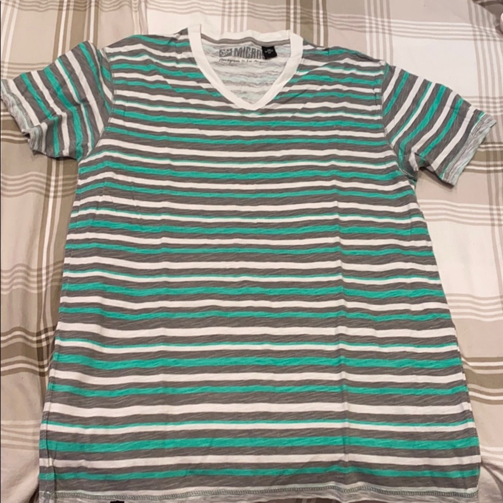 Micros Striped Tee: Size M